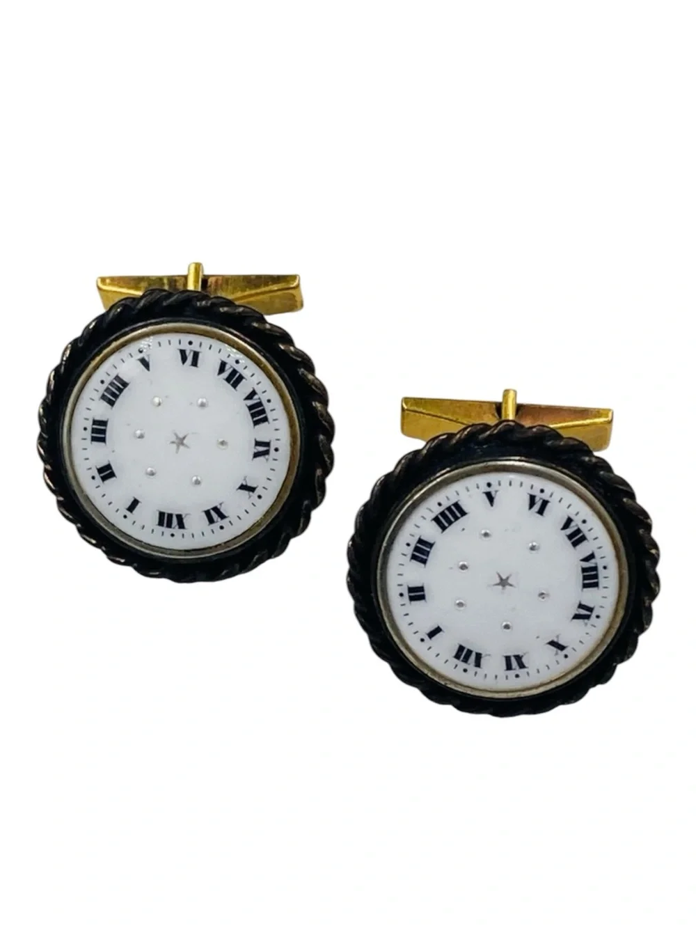 Vintage Michaud 1950’s Clock Face Cuff Links